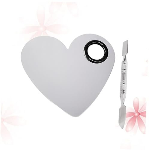 FRCOLOR Heart Palette Makeup Cosmetic Tool for Blending Foundation Shades Kit Use As Eyeshadow Pallet