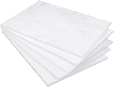 5 Pcs Premium Ceramic Wool for Portable Tabletop 30x20x0.6CM Firepit to Extend Burn Time Table Top Firepit Sponge Cotton Core Ceramic Fiber Insulation Sponge for Bioethanol Rubbing Alcohol Fireplaces