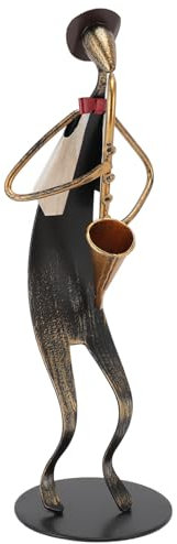 Topiky Saxophon Spieler Statue, Musik Dekor Figur, Saxophon Statue, Handgefertigte Eisen Saxophonisten Figur, Dekorativer Musikinstrument Spieler