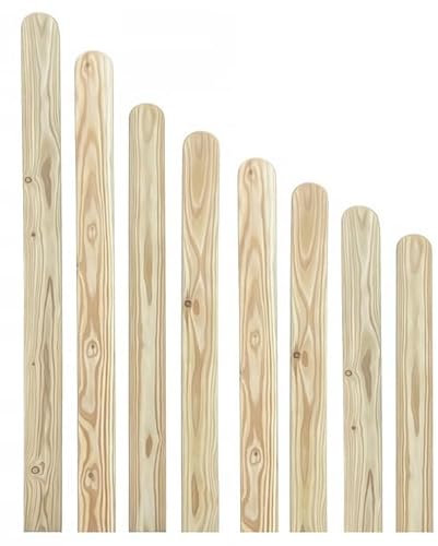 AZZAP Lärche Zaunlatten 90x20mm Lärchenholz Holzzaun Holz Zaun Brett Zaunbrett Gartenzaun Lärchenbrett 50-150cm (10, 150cm)