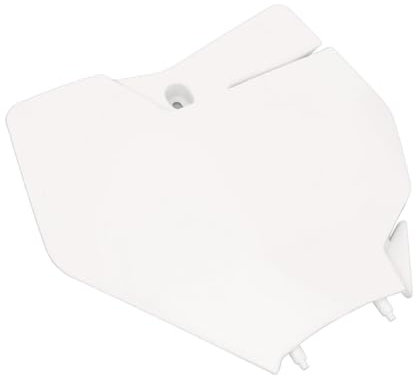 Motorcycle Front Number Plate, Motorbike Front Number Plate ABS Weather Resistant for XC125 250 300 (White)