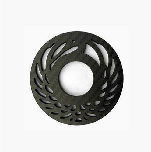 EKENDOCOM Carbon Fibre tsuba Japanese Crane - Japanese Samurai Blade shinai tsubb Accessories Weight 0.8 oz Outer Diameter 3.34 inches Inner Diameter 1.34 inches