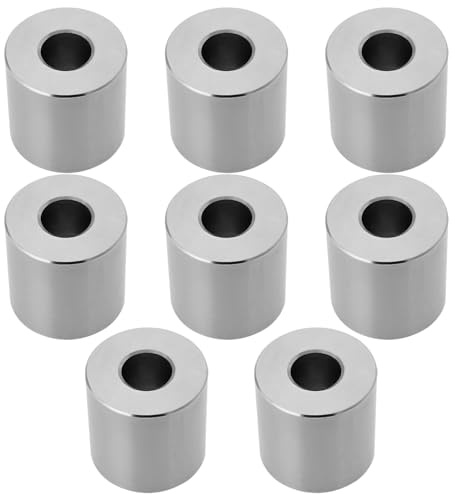 OTOTEC Abstandshülse aus 304 Edelstahl, M8, Gewindebohrung, Innendurchmesser x Außendurchmesser 8,2 x 20 mm, Höhe 20 mm, für mechanische Elektrogeräte, Metallgeräte, 8 Stück