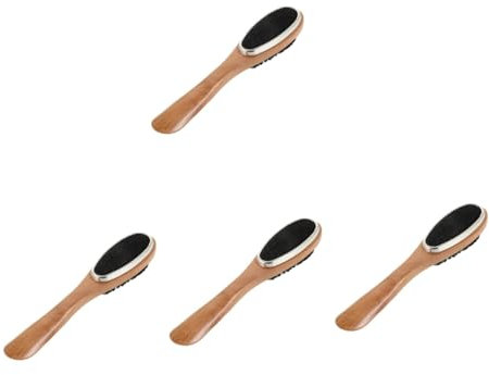 PACKOVE 4stücke Holzschuhbürste Mit Naturborsten Zur Schuhpflege Und Reinigung Für Imitationslederprodukte Langlebig Und Ergonomisch Für Schuhe Stiefel Taschen Und Möbel