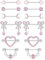 CASSIECA 6 Paar 14G Nippelpiercing Chirurgenstahl Damen Brustwarzenpiercing Herz Nippel Ringe Mond SchmetterlingBogen Nippel Bars mit Rosa CZ-Anhänger Barbell Piercing Körperschmuck