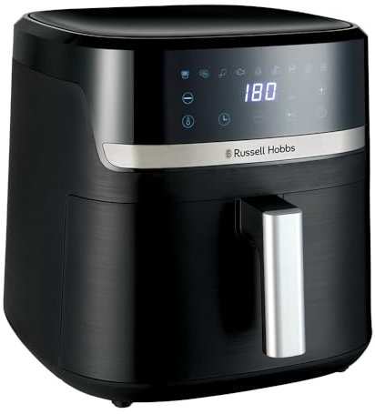 Russell Hobbs Friggitrice ad Aria XXL 8,3L, Rapida (Compatta,9 Programmi) Satisfry (Lavastoviglie ok, 200℃, senza Olio,Touchscreen,Mantenimento in caldo, Arrostire, Panificare, Grigliare) 27632-56