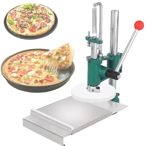 Macchina per pressare l'impasto manuale Piastra per pressare l'impasto per pizza in acciaio inox Macchina per appiattire l'impasto per torte Pizza Pasticceria Macchina per il pane, Uso commerciale d