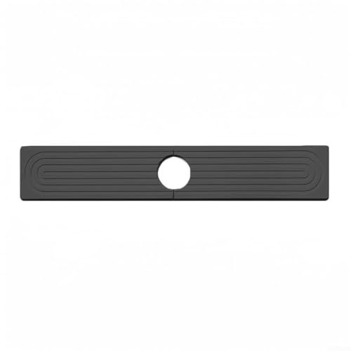 Diatomit Wasserhahnmatte, 40 cm, saugfähig, Abtropfschale, Untersetzer, Badezimmer-Organizer (schwarz)