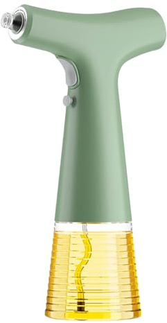 Pulverizador de aceite de oliva recargable, dispensador de aceite de oliva para asar y aderezar, para hornear, asar y freír, utensilios de cocina para 1 pieza TQk866 (verde, 22 x 8 cm)