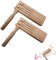 2 Stück Holzratsche mit Doppelrotationsdesign, Rassel, Tröten zum Anfeuern, Vuvuzela, Jubel und Tröte zum Anfeuern, Ideal für Kinderfrühförderung und Geburtstagsfeiern
