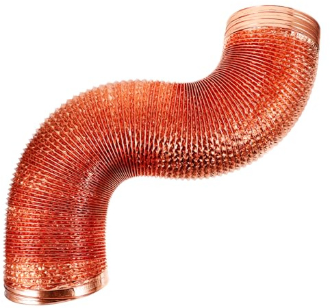 BUGUUYO Tubo Flexible de Aluminio para Campana Extractora y Aire Acondicionado Portátil Resistente al Calor Fácil de Limpiar Instalar para Ventilación Cocinas Secadoras y Baños
