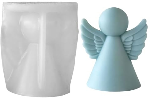 Silikonformen Gießformen Engel, Silikonform Engel 3D, Gießformen Silikon Weihnachten, Kerzen Silikonformen, Silikonform Gießform, Gipsformen Kerzenformen Zum Gießen für Kerzen Gips DIY Geschenk