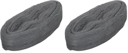 wolfcraft Stahlwolle Feinheit 0, fein, 6097000, Zum Vorbereiten von Lackierarbeiten, 200g (Packung mit 2)