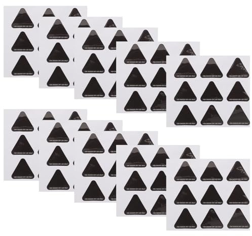 Amosfun Lot de 10 Autocollants D'avertissement de Chaleur Haute Température, Changement de Couleur Noir à Rouge, Étiquettes de Sécurité pour Surfaces Chaudes, Rappel Visuel pour