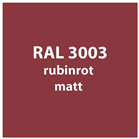 Streichlack Streich Lack Farbe 1K * Premium Qualität * 1 Liter (RAL 3003 rubin-rot matt)