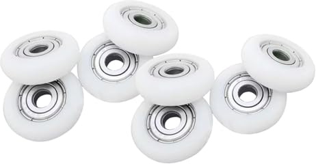 8 pcs/lot 4 * 16 * 6 en nylon Roulement mm Porte de douche en nylon Roulement à rouleaux Poulie
