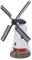 Mendler Solar LED-Windmühle HWC-G95, Gartendeko Tischdeko Dekofigur, In-/Outdoor