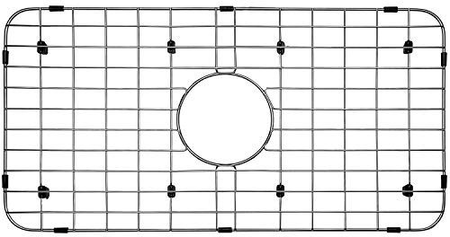 Serene Valley Grille inférieure pour évier 61 cm x 31 cm, drain centré avec rayon d'angle 3,8 cm, protecteur d'évier NLW2412C