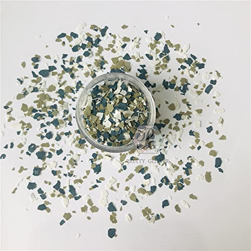 Confezione da 50 g di fiocchi di mica irregolari, colori misti, paillettes, unghie, bicchieri per henné, accessori per decorazioni artistiche (MG08)