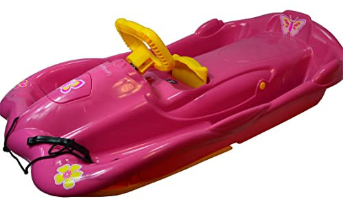 Funwave AlpenGaudi Alpenspace Pink Girls Only 100x54x28 cm Mädchenbob Bob Lenkbob