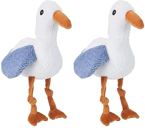 TRIXIE Hund BE Nordic Möwe Hinnerk, Plüsch, für alle Rassen, 35 cm - 36042 (Packung mit 2)