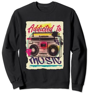 Vintage 80s 90s Radio Kassettenspieler Kassette Sweatshirt