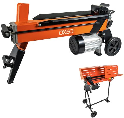 Fendeur de bûche hydraulique 7T horizontal - avec support - Moteur 2300W - Longueur de fendage 52cm - 2 roues - Fendeuse à bois