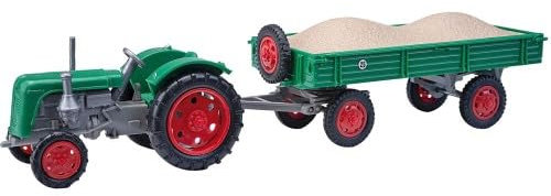 Mehlhose Traktor Famulus Anhänger Kiesladung | Landwirtschafsmodell 1:87#210110112