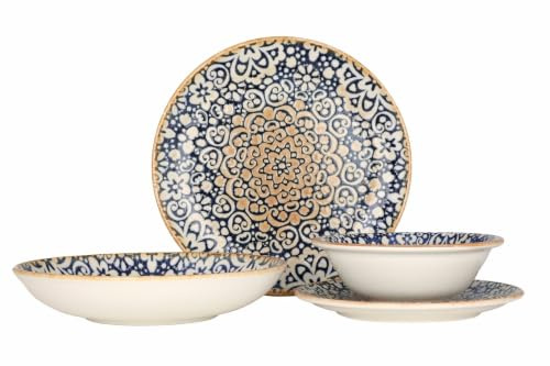 Bonna Juegos de vajilla (Small) - Alhambra - 24 piezas - 6 Personas - Porcelana