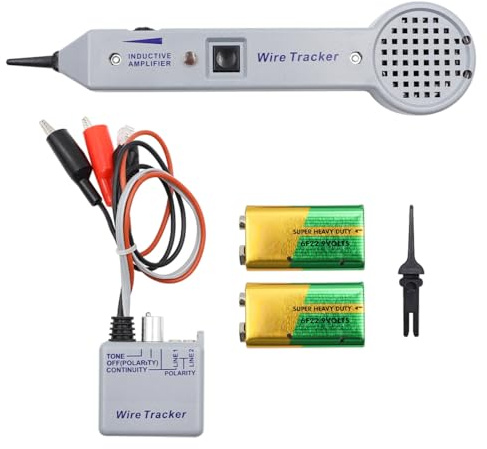 Tiardey Phasentester für Kabel, Kabel-Set, Tongenerator 200PE, Kabelverfolgung, präzises und sicheres Kit, Kabelverfolgung und Tongenerator
