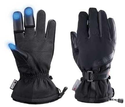 PGYTECH Fotohandschuhe Pro, Winter Thermo Handschuhe Warm | Magnetische Fingerkappen, Touchscreen Kompatibel, 3M Thinsulate Baumwolle & Y-Warm, Wasserdicht & Atmungsaktiv, Winterwärme