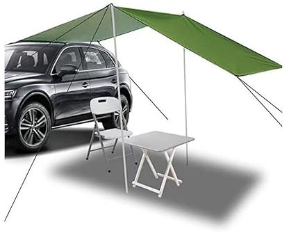 Auto-Campingzelt mit winddichtem und regendichtem Baldachin, atmungsaktiv, 210D-Oxford-Tuch, tragbar und recycelt, ideal für Outdoor-Angeln, Himmelblau