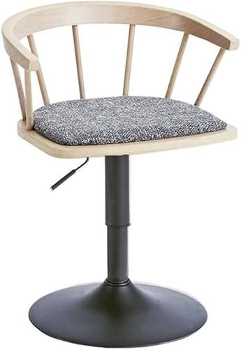 WLCNYL Esszimmerstuhl Moderner Frisierstuhl für das Schminkzimmer, Barstühle aus Massivholz, drehbarer Barstuhl, kurzer Stuhl, Esszimmerstuhl für den Haushalt, anhebbare Restaurantstühle, Caféstühl