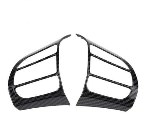 LHyfA Adesivo per Rivestimento Volante Auto per Hyundai Encino Kauai Kona SUV 2017-2020,Rivestimento del Volante Parti Interne Modificate,B-Carbon Fiber