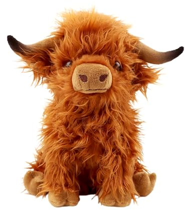 Yytoyshop Highland Cows Plush Pillow Adorable Cow Stuffed Animal Plushies Toys Soft Fluffy Cow Plush Pillow for Birthdays Day (Highland Cows)