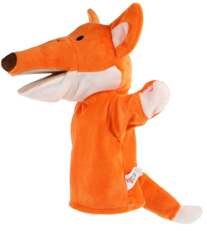 FUNOMOCYA Plüsch Fingerpuppe Fuchs Handpuppe Tierkopf Weiches Material Lustiges für Kreative Fingerspielzeug