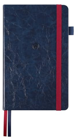 Yuan Smart Notebook, Taccuino Intelligente, A5 Sistema di Scrittura Intelligente, Notebook Digitale con della Marina Copertina Rigida, e chiusura elastica Vino Rosso, 13 x 21 cm, 187pagine
