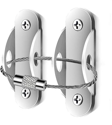 Correas de seguridad para muebles: material robusto, ajuste sencillo | dispositivo discreto | Conector de pared para muebles para bebés, mascotas, hogar, apartamento, escuela, hospital, área de ju