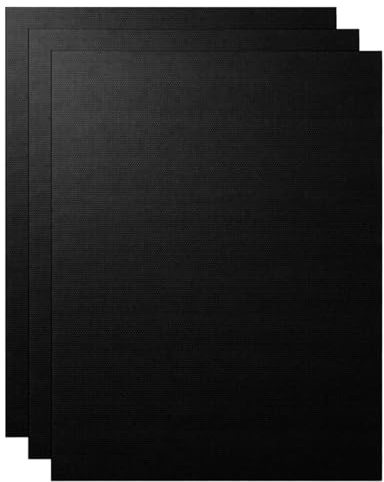 Backpapier Wiederverwendbar, Lukata Untere Backofen-Abdeckmatte, 3 Stück 40 x 50 cm Dauerhafte Backfolie für Ofen und Küche, Hitzebeständige Backunterlage für Einfache Reinigung