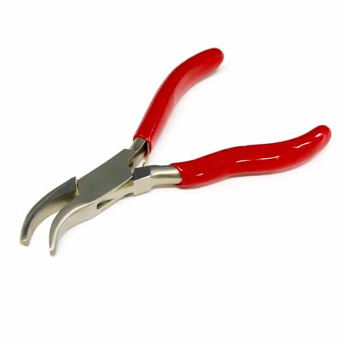 Side Bent Nose Pliers with PVC Grips, 5 Inch, Beading Jewellery Fishing Crafts Tool