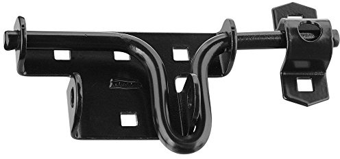 National Hardware N165-506 Sliding Bolt Door/Gate Latch, Black, 0