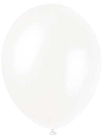 Premium Iridescent White Pearlized Balloons (30cm) Pack of 8 - Elegant Party Decorations