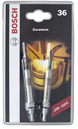 Bosch 36 - Duraterm Glühkerze - Blister - 2er Set - für Dieselfahrzeuge