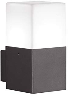 Trio Leuchten LED Außen-Wandleuchte, Aluminiumguss, inklusiv 1 x E14, 4 W, Höhe 17 cm, anthrazit 220060142