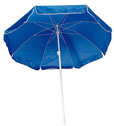 Strandschirm / Sonnenschirm / stufenlos verstellbar / Farbe: blau