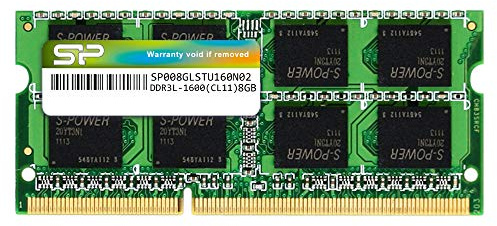 Silicon Power 8GB DDR3 1600MHz (PC3 12800) 240-pin CL11 1.35V SODIMM Laptop Memory Module - Low Voltage and Power Saving