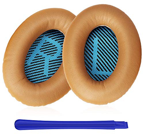 TesRank Ohrpolster für Bose QuietComfort 35 ii & QuietComfort 35 Ersatz, Professionelle Earpads für Bose QC35 ii QC35 QC25 QC15 QC2 AE2 AE2i AE2w SoundTrue & SoundLink Kopfhörer - Khaki