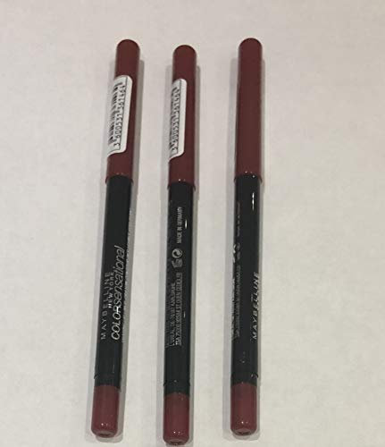 3x Maybelline Color Sensational Shaping Lipliner, Konturenstifte (90 Brick Red)