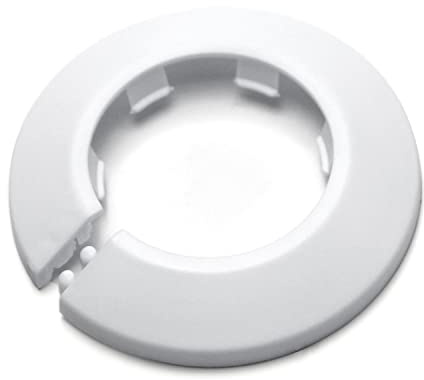 MroMax Copertura per tubi da 40 mm, decorazione bianca per fori per tubi, collare per tubo da parete