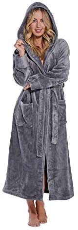 Turquaz Oversize Premium Luxury Ultra Soft Warm Robes for Women Plush Fleece Bathrobe for Women with and Spacious Pockets